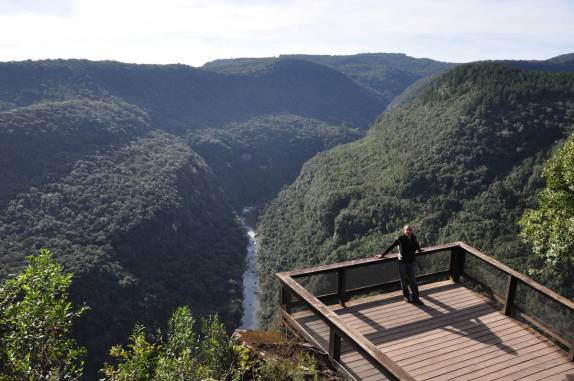 Um dos mirantes do canyon da Ferradura, em Canela - RS